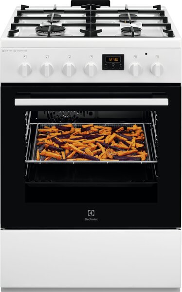 Electrolux Plynový sporák s parní funkcí SteamBake LKK660220W