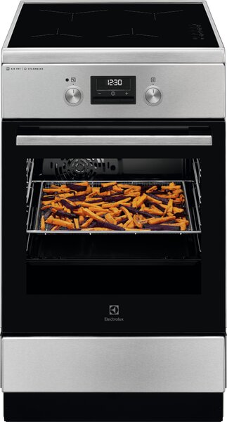 Electrolux Indukční sporák s parní funkcí SteamBake LKI564266X