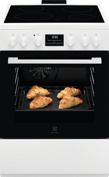 Electrolux Sklokeramický sporák s parní funkcí SteamBake LKR664177W