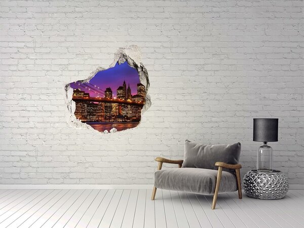 Fototapeta díra na zeď 3D Manhattan západ nd-p-80459106