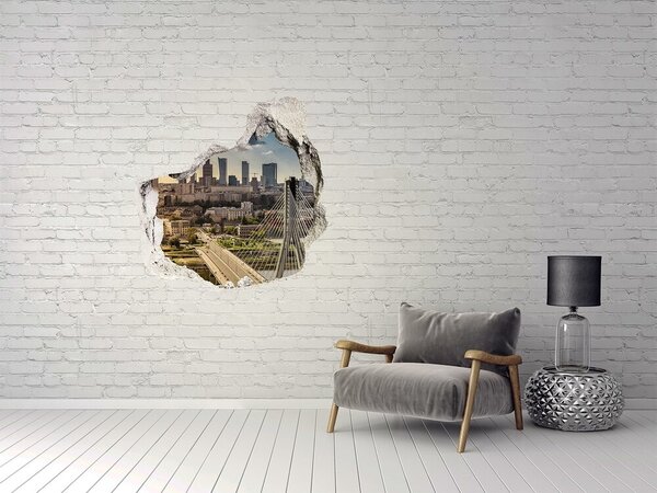 Fototapeta díra na zeď 3D Varšava Polsko nd-p-80613896