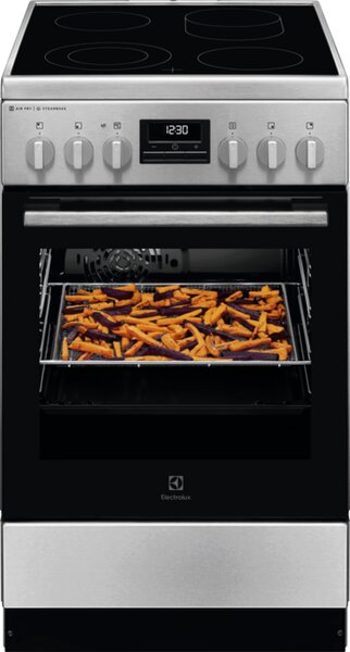 Electrolux Sklokeramický sporák s parní funkcí SteamBake LKR564255X