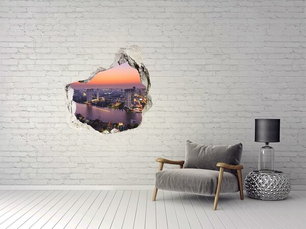 Fototapeta díra na zeď 3D Bangkok západ nd-p-80672534
