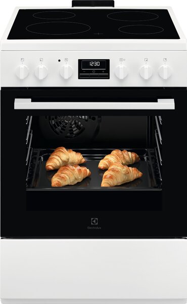 Electrolux Sklokeramický sporák s parní funkcí SteamBake LKR664177W