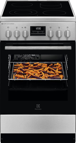 Electrolux Sklokeramický sporák s parní funkcí SteamBake LKR564255X