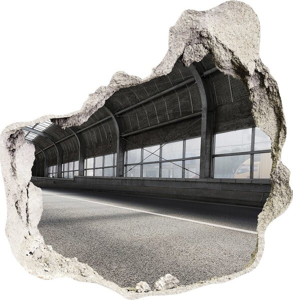 Fototapeta díra na zeď 3D Cesta v tunelu nd-p-81367469