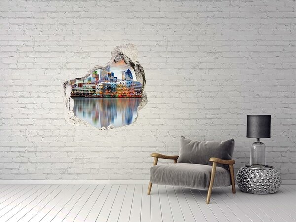 Fototapeta díra na zeď 3D Panorama Londýn nd-p-81491444
