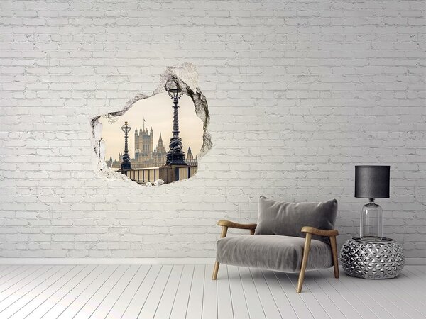 Fototapeta díra na zeď 3D Londýn podzim nd-p-81420238
