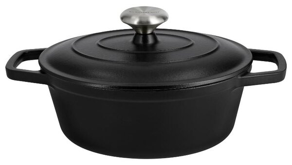 Silvercrest® Litinový hrnec Premium, Ø 25 cm (černá) (100409461001)