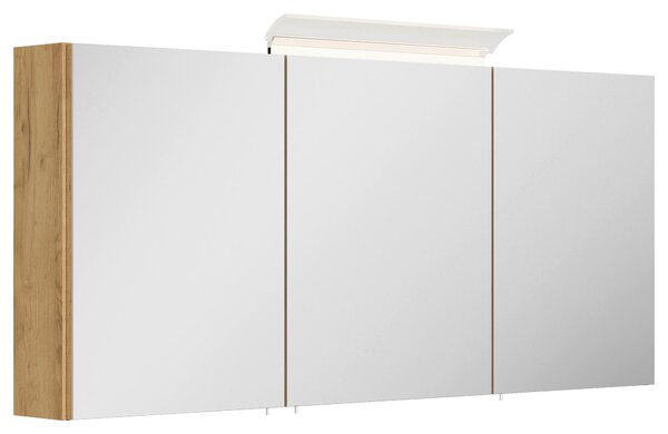ZRCADLOVÁ SKŘÍŇKA, barvy dubu, 140/62/17 cm MID.YOU - Koupelnové série, Online Only