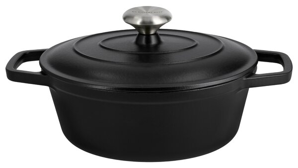 Silvercrest® Litinový hrnec Premium, Ø 25 cm (černá) (100409461001)