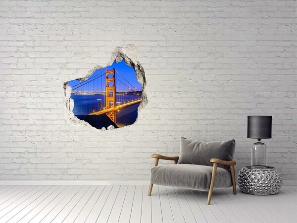 Fototapeta díra na zeď 3D Most San Francisco nd-p-83013972