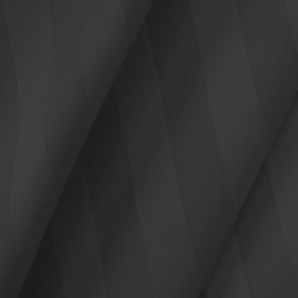 BAMBUSOVÉ LOŽNÍ POVLEČENÍ STRIPE COAL 180X200 CM, 2 KS 70X80 CM, 4 KS 40X40 CM ČERNÁ