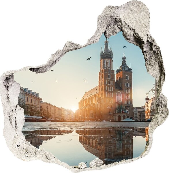 Fototapeta díra na zeď 3D Krakov Polsko nd-p-83189546