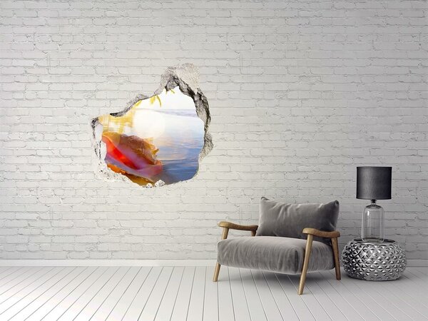 Nálepka fototapeta 3D výhled Mušle na pláži nd-p-83555961