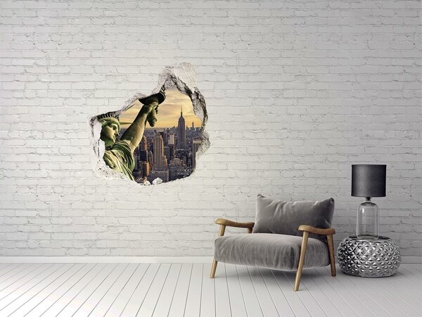 Fototapeta díra na zeď 3D Socha Svobody nd-p-84256723