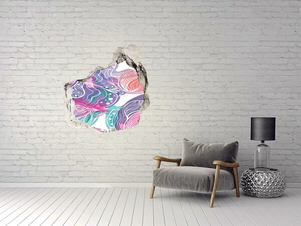 3D díra na zeď Kouzelné květiny nd-p-85086537
