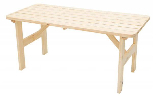 Masivní dřevěný zahradní stůl z borovice dřevo 32 mm (150 cm)