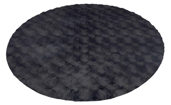 KOBEREC S VYSOKÝM VLASEM, 120/120 cm antracitová Kayoom - Online Only koberce & rohožky, Online Only