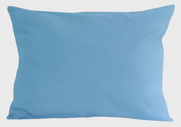 Povlak na polštářek světle modrý modrá 40x40 cm