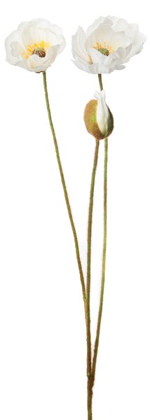 Animadecor Umělá květina - Vlčí mák bílý 75cm