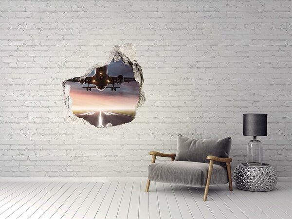 Fototapeta díra na zeď Startující letadlo nd-p-86657598