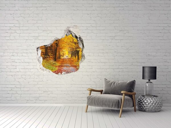 Nálepka fototapeta 3D výhled Podzim les nd-p-86844242