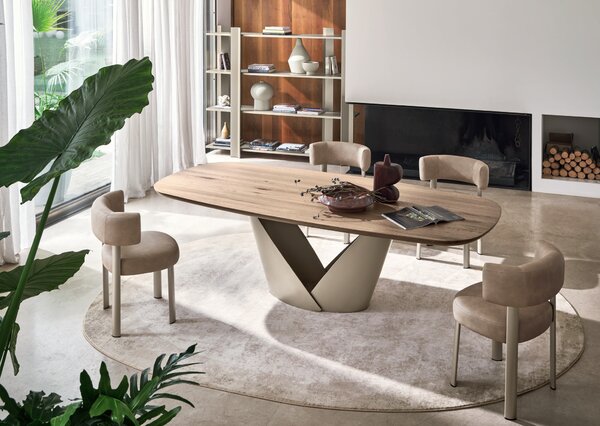 Calligaris Oválný koberec Bean, béžový, CS7279 Rozměr: 200x300 cm