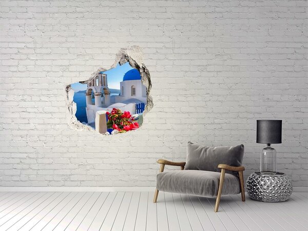 Fototapeta díra na zeď 3D Santorini Řecko nd-p-87829826
