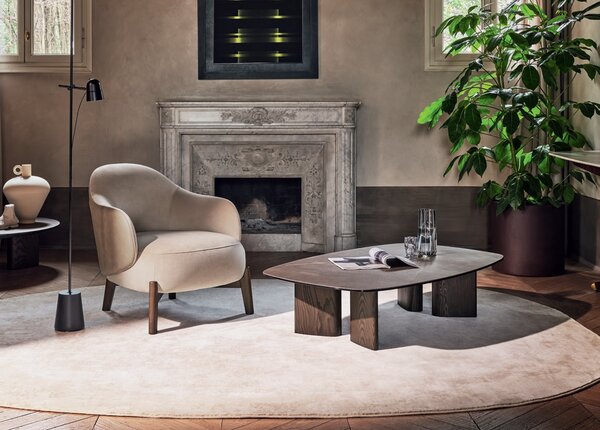 Calligaris Oválný koberec Bean, béžový, CS7279 Rozměr: 200x300 cm
