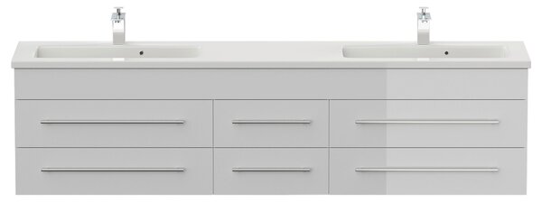 SKŘÍŇKA S UMYVADLEM, vysoce lesklá bílá MID.YOU - Umyvadla se skříňkou, Online Only