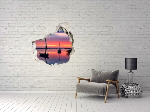 Nálepka fototapeta 3D Plachetnice západ slunce nd-p-89455622