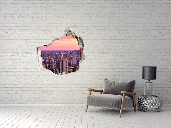 Fototapeta díra na zeď 3D New York západ nd-p-89776597
