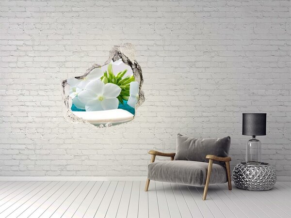 Fototapeta díra na zeď Bílé květiny spa nd-p-89406381