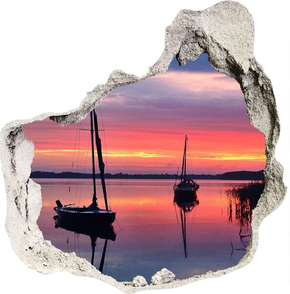 Nálepka fototapeta 3D Plachetnice západ slunce nd-p-89455622