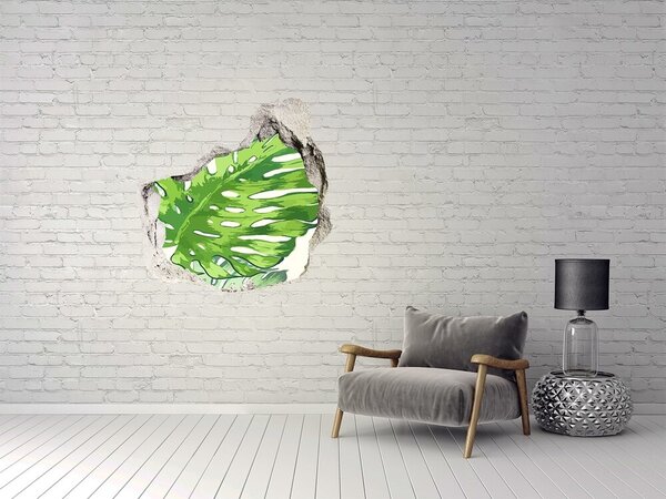 3D díra na zeď Tropické listí nd-p-89951925