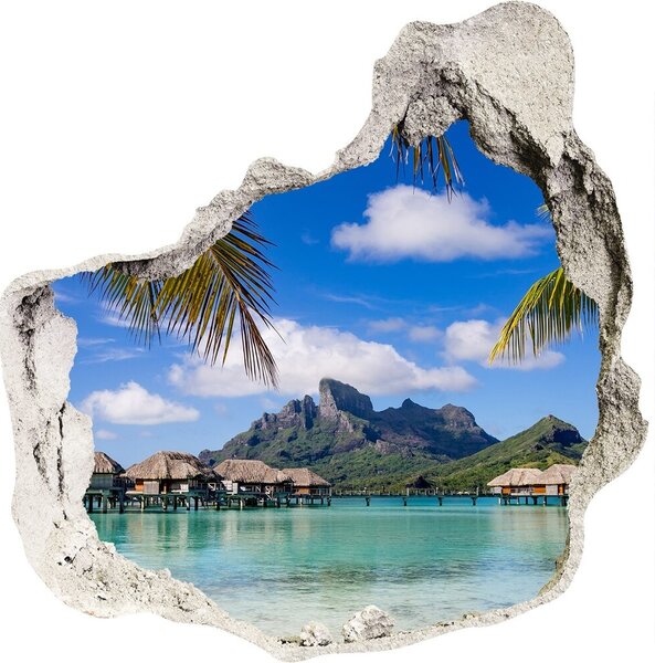 Nálepka fototapeta 3D Palmy na Bora Bora nd-p-90274909