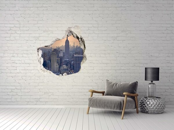 Fototapeta díra na zeď 3D Manhattan New York nd-p-90170601
