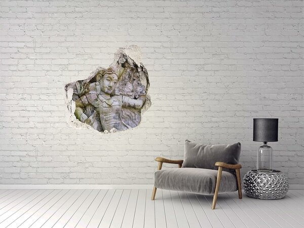 Fototapeta díra na zeď 3D Kamenná socha nd-p-90661239