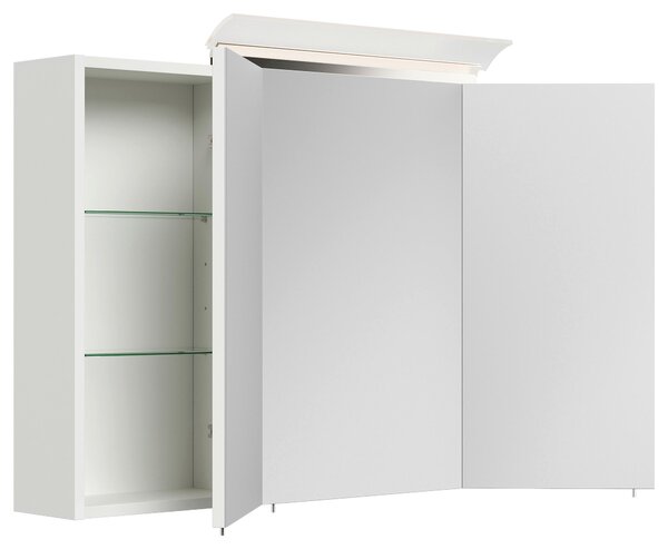 ZRCADLOVÁ SKŘÍŇKA, vysoce lesklá bílá, 120/62,5/17 cm MID.YOU - Online Only koupelnové skříňky, Online Only