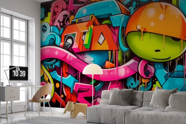 Fototapety Jasné graffiti, Fototapety teen room, w03688 : uwalls.cz