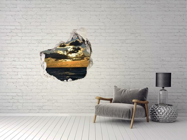 Nálepka fototapeta 3D Západ slunce na moři nd-p-91456037
