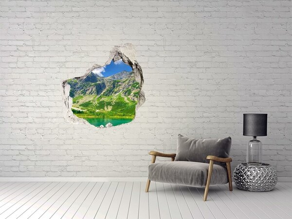 Díra 3D foto tapeta nálepka Jezero v horách nd-p-92038877