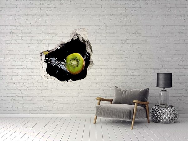 Nálepka 3D díra na zeď samolepící Kiwi a voda nd-p-93951951