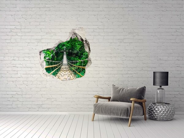 Fototapeta díra na zeď 3D Most tropickýá les nd-p-94521444