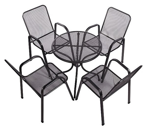 Zahradní kovová sestava KARLA 1+4 Sága nízká