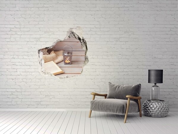 Fototapeta díra na zeď 3D Relax knížka nd-p-95131819