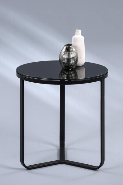 KONFERENČNÍ STOLEK, černá, kov, 50/50/50 cm Xora - Konferenční stolky, Online Only