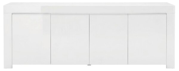 ŠIROKÁ KOMODA, vysoce lesklá bílá, 210/84/50 cm MID.YOU - Online Only komody, Online Only