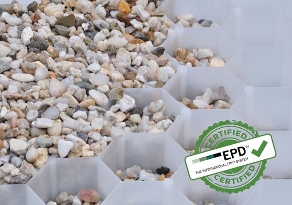 BERA Gravel Fix PRO štěrková rohož, bílá – paleta 80 ks / 71 m²